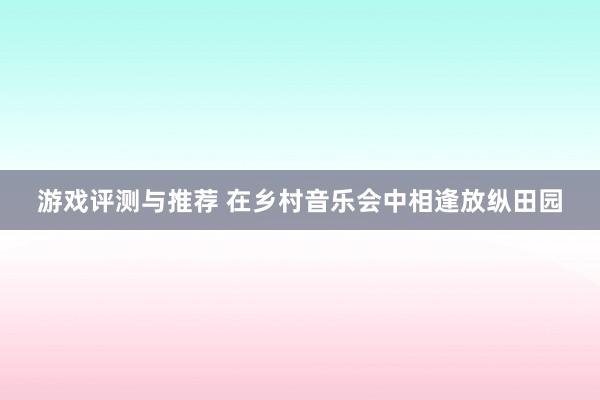 游戏评测与推荐 在乡村音乐会中相逢放纵田园